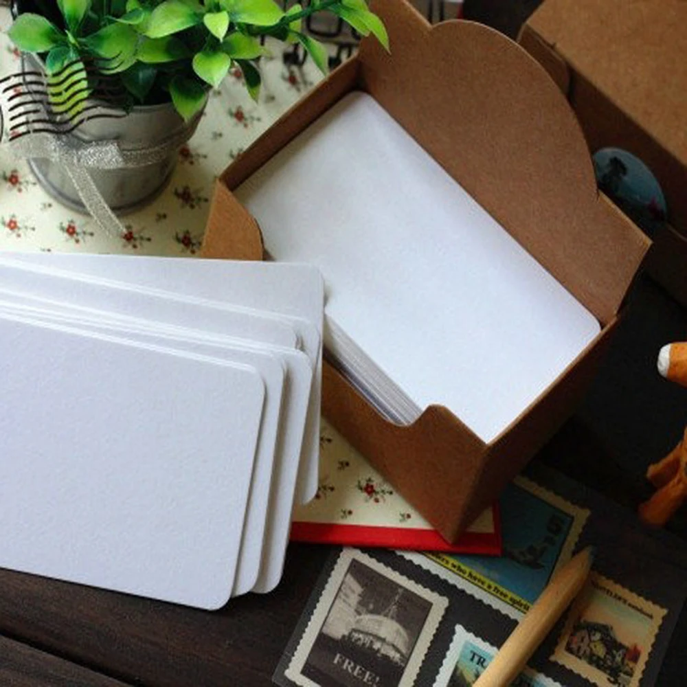 100 Uds. Tarjeta en blanco de 5,3x9cm para tarjetas de visita para mensajes y nombres de libros tarjetas en blanco para tarjetas de visita tarjetas de mensajes 300gsm - Imagen 15