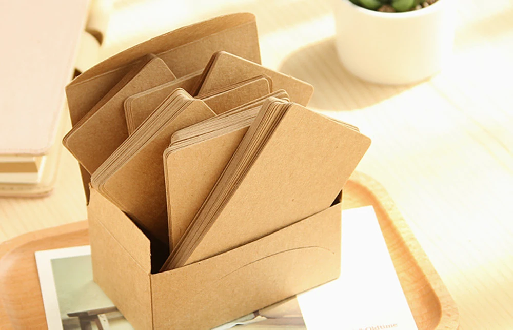 100 Uds. Tarjeta en blanco de 5,3x9cm para tarjetas de visita para mensajes y nombres de libros tarjetas en blanco para tarjetas de visita tarjetas de mensajes 300gsm - Imagen 12
