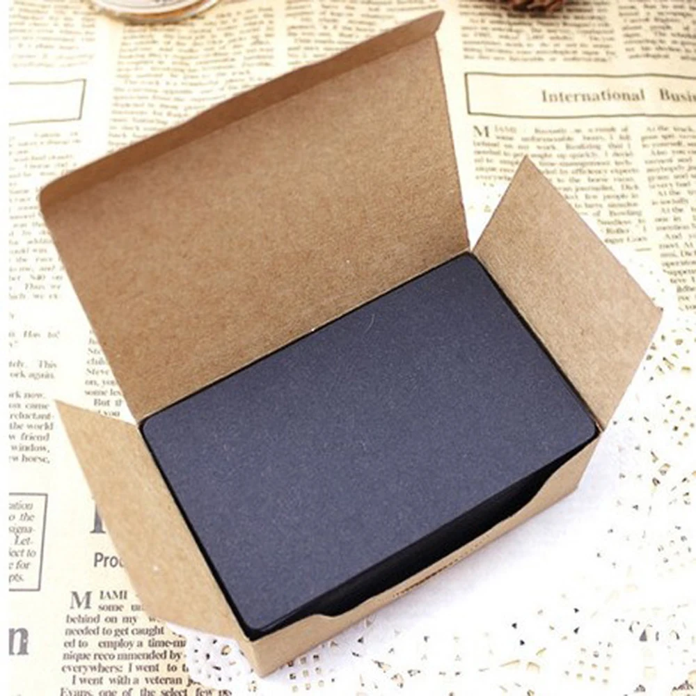 100 Uds. Tarjeta en blanco de 5,3x9cm para tarjetas de visita para mensajes y nombres de libros tarjetas en blanco para tarjetas de visita tarjetas de mensajes 300gsm - Imagen 3