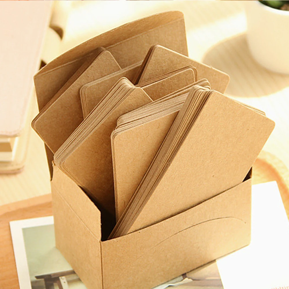 100 Uds. Tarjeta en blanco de 5,3x9cm para tarjetas de visita para mensajes y nombres de libros tarjetas en blanco para tarjetas de visita tarjetas de mensajes 300gsm - Imagen 5