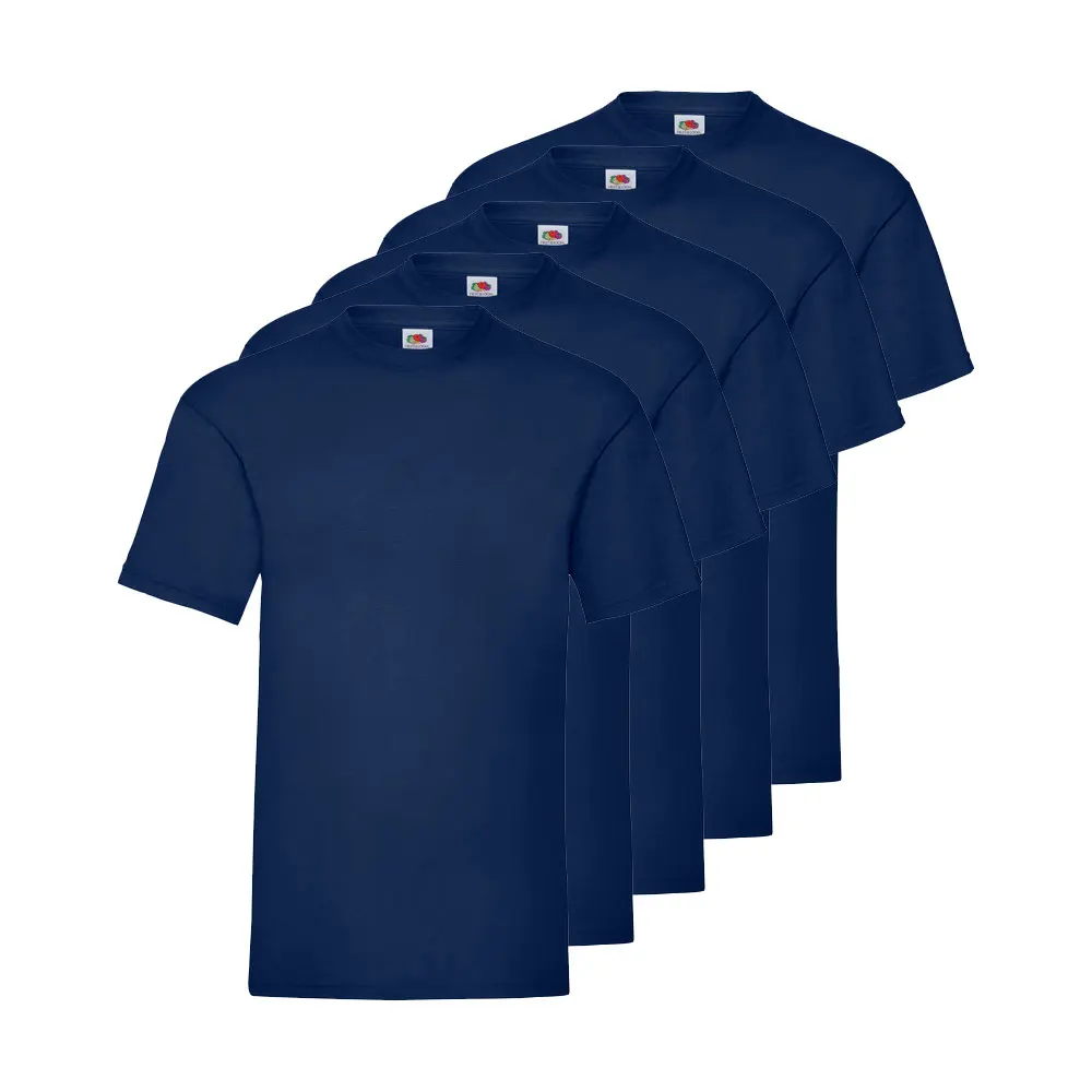 Fruit Of The Loom Pack 5 Camisetas FRUIT OF THE LOOM ORIGINAL, Algodón Peinado, Tacto Suave, Cuello Redondo - Imagen 3