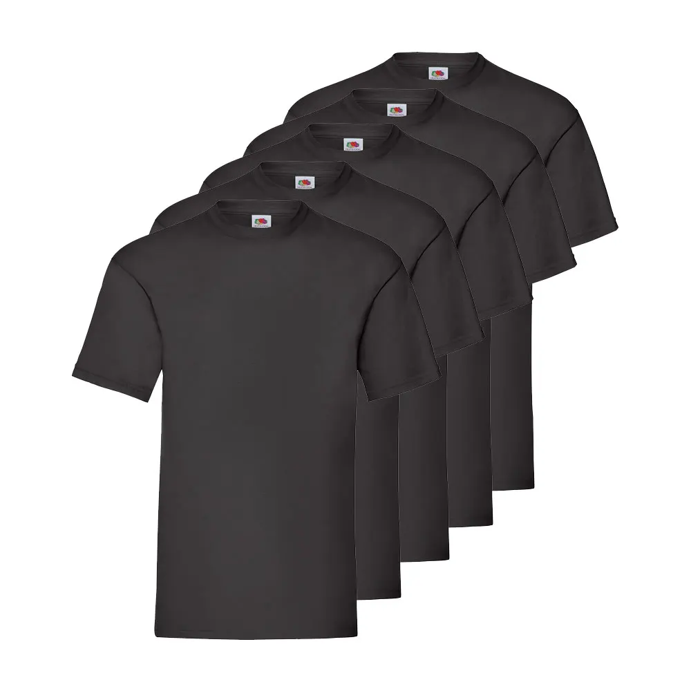 Fruit Of The Loom Pack 5 Camisetas FRUIT OF THE LOOM ORIGINAL, Algodón Peinado, Tacto Suave, Cuello Redondo - Imagen 4