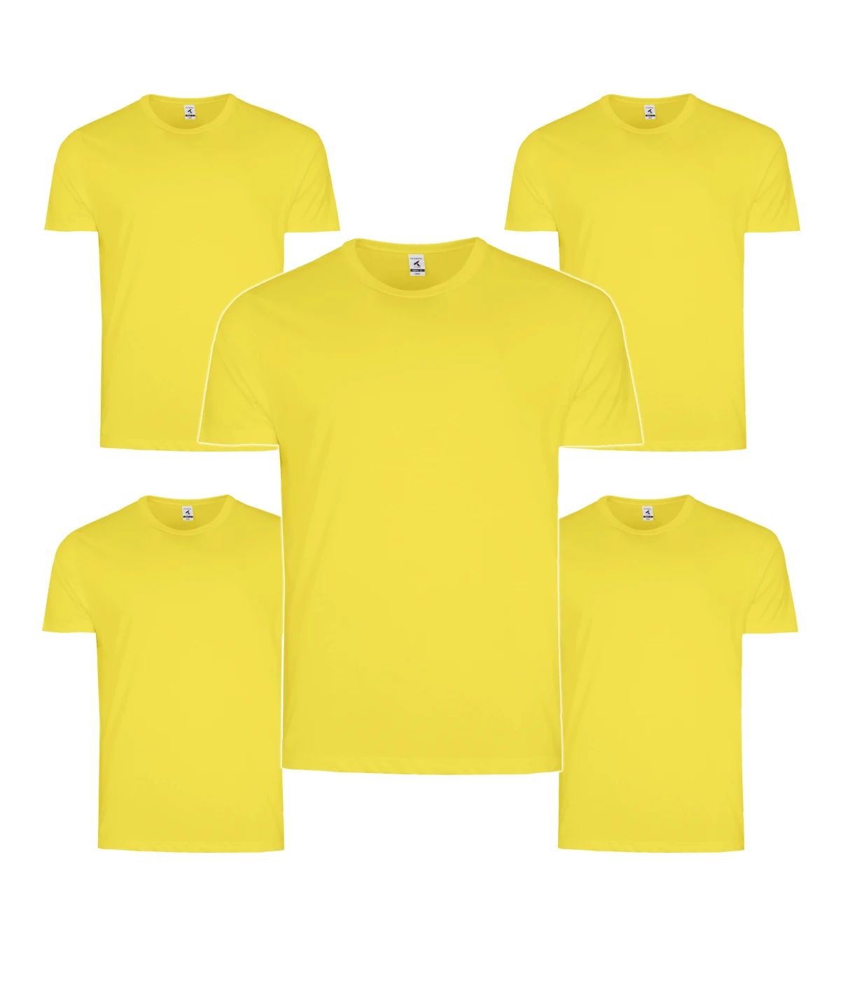Pack de 5 Camisetas de Algodón TEXKING Modelo DACCA para Hombre, Manga Corta, Color Blanco y Negro - Imagen 3