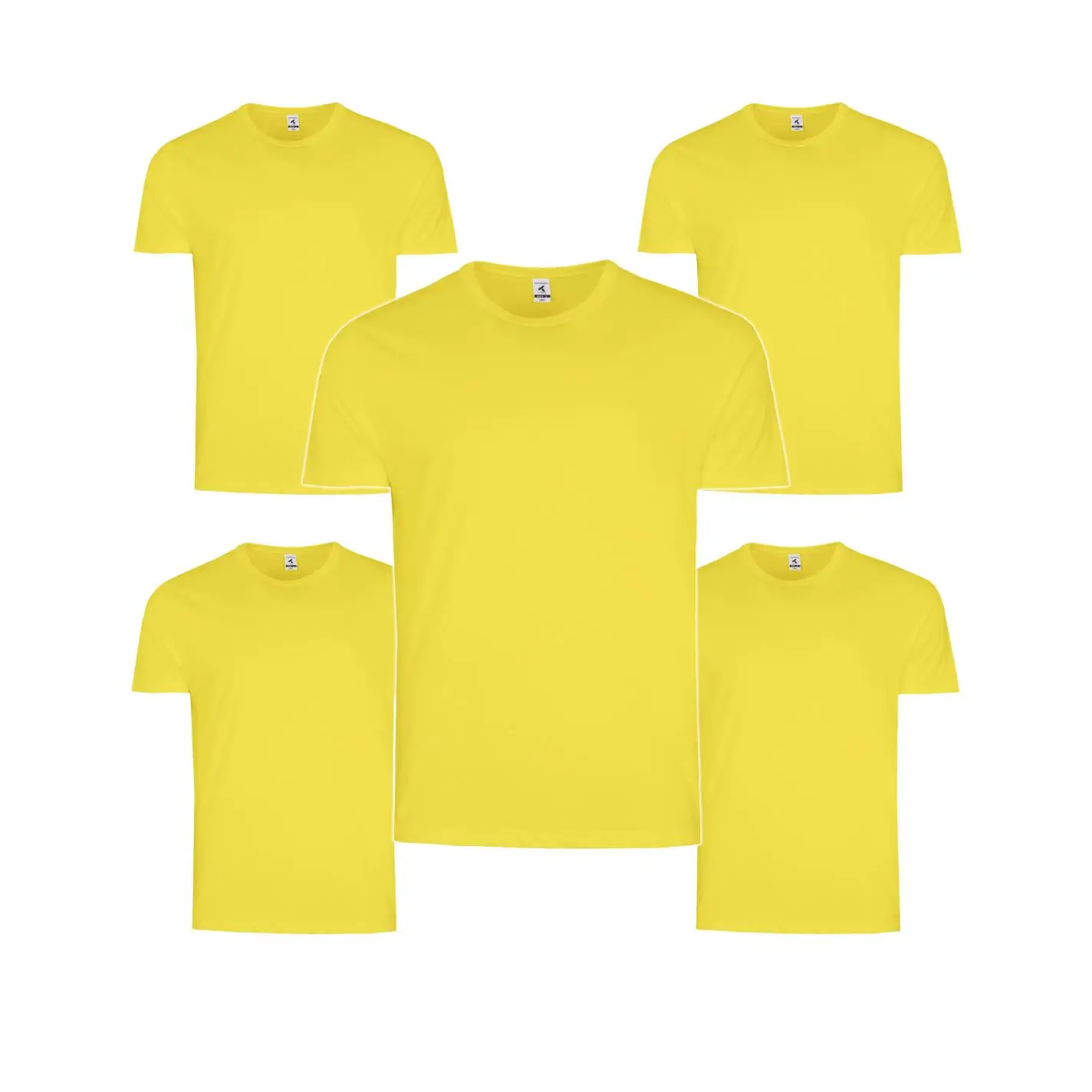 Pack de 5 Camisetas de Algodón TEXKING Modelo DACCA para Hombre, Manga Corta, Color Blanco y Negro - Imagen 8