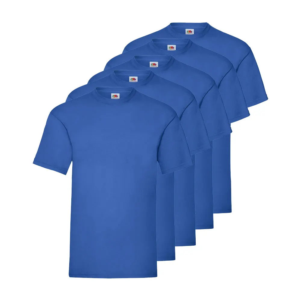 Fruit Of The Loom Pack 5 Camisetas FRUIT OF THE LOOM ORIGINAL, Algodón Peinado, Tacto Suave, Cuello Redondo - Imagen 5