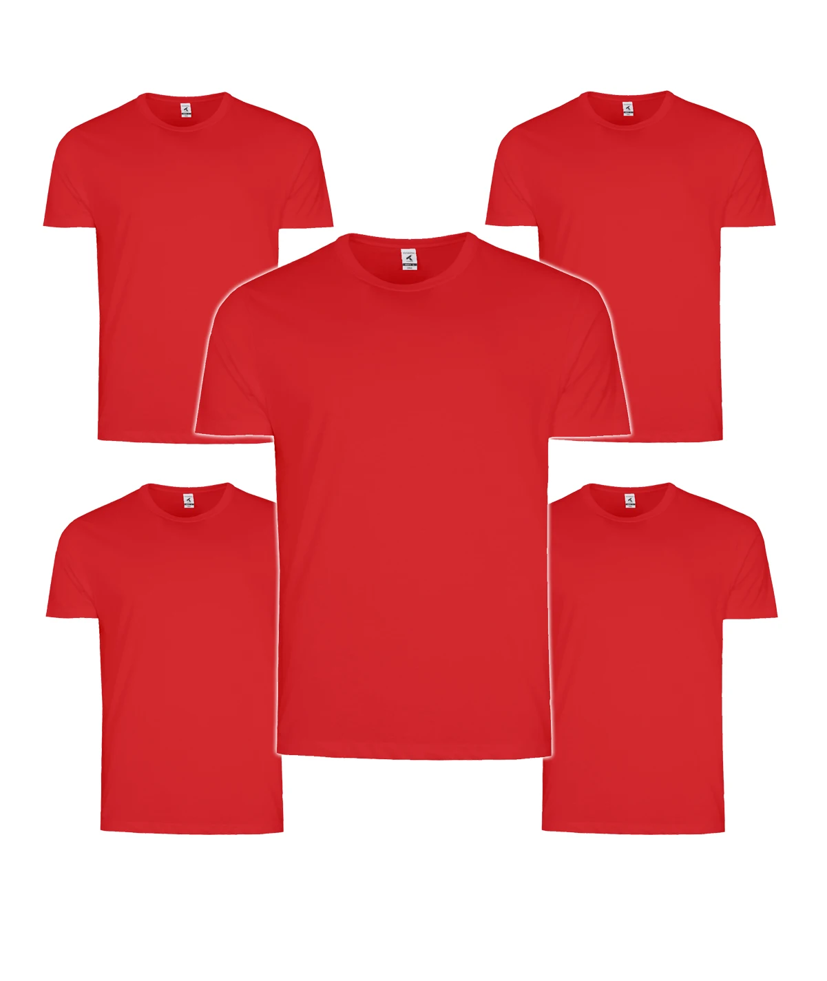 Pack de 5 Camisetas de Algodón TEXKING Modelo DACCA para Hombre, Manga Corta, Color Blanco y Negro - Imagen 2