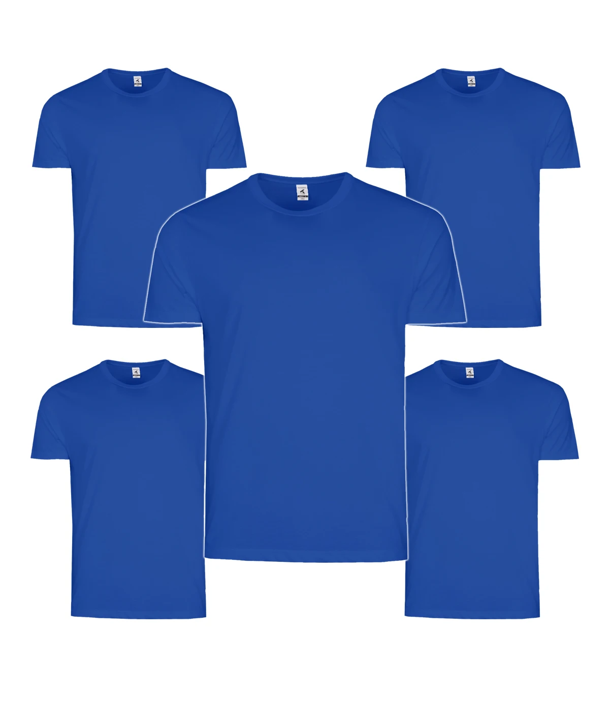 Pack de 5 Camisetas de Algodón TEXKING Modelo DACCA para Hombre, Manga Corta, Color Blanco y Negro - Imagen 5
