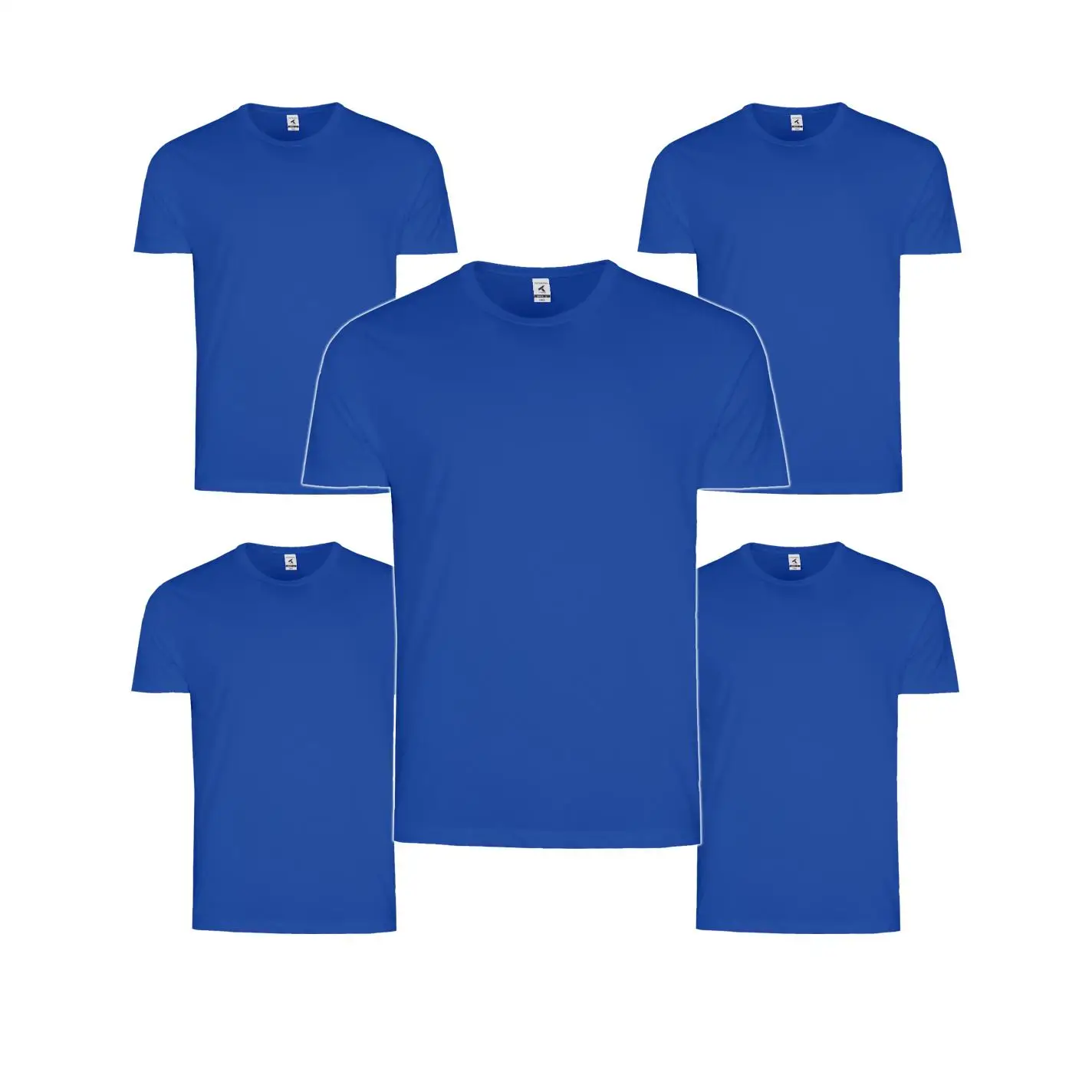 Pack de 5 Camisetas de Algodón TEXKING Modelo DACCA para Hombre, Manga Corta, Color Blanco y Negro - Imagen 11