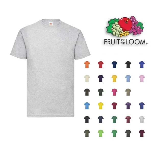 Fruit Of The Loom Pack 5 Camisetas FRUIT OF THE LOOM ORIGINAL, Algodón Peinado, Tacto Suave, Cuello Redondo - Imagen 7