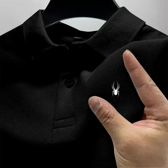 Camisa de hombre modelo 2026 con estampado multicolor, manga corta, cuello casual, versátil para negocios, novedad de verano - Imagen 9