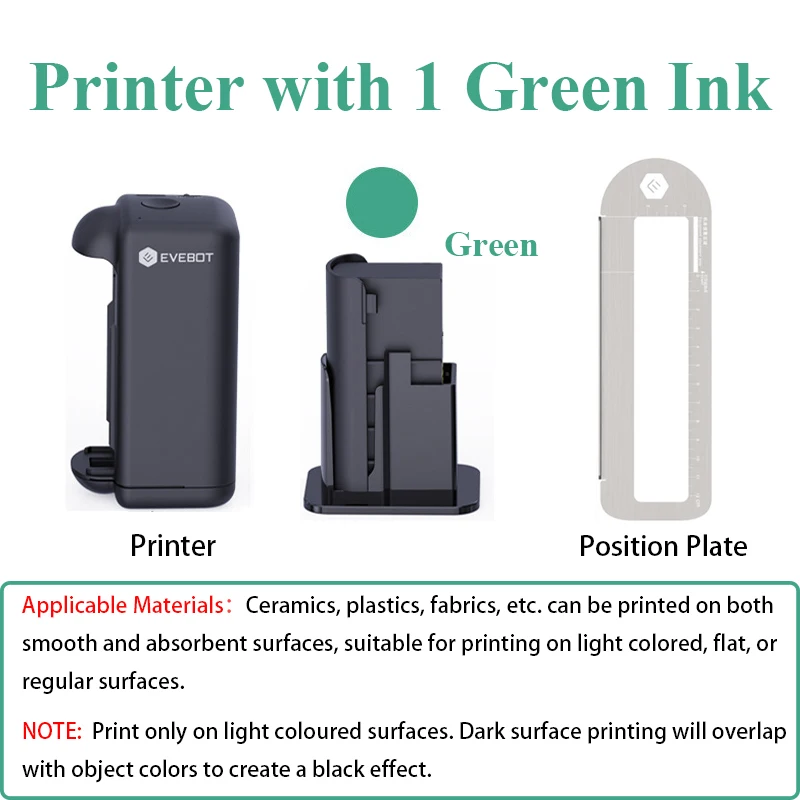 EVEBOT PRINTIND Impresora de inyección de tinta industrial portátil Mini impresora inteligente inalámbrica Bluetooth Tinta de secado rápido (tinta permanente) - Imagen 17