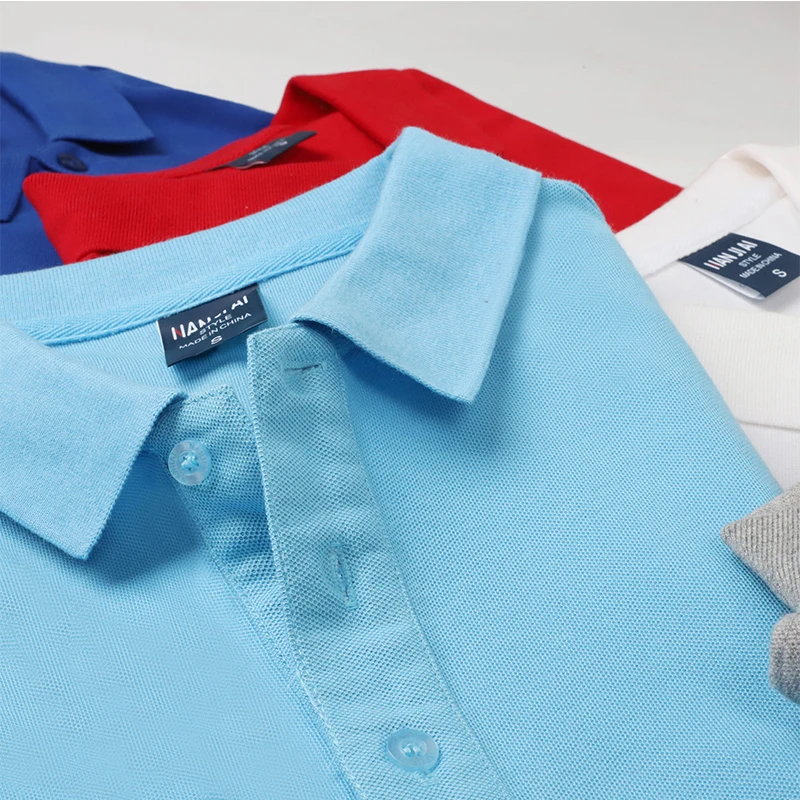 Polo de algodón 100% de 230g para hombre y mujer, Top transpirable de manga corta con estampado de logotipo personalizado, bordado, nombre del grupo de la empresa, verano - Imagen 2