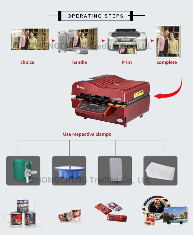 Gran oferta, máquina de prensado en caliente 3D, máquina de transferencia de calor al vacío, funda móvil, taza, máquina de estampado en caliente al vacío, equipo de sublimación térmica - Imagen 9