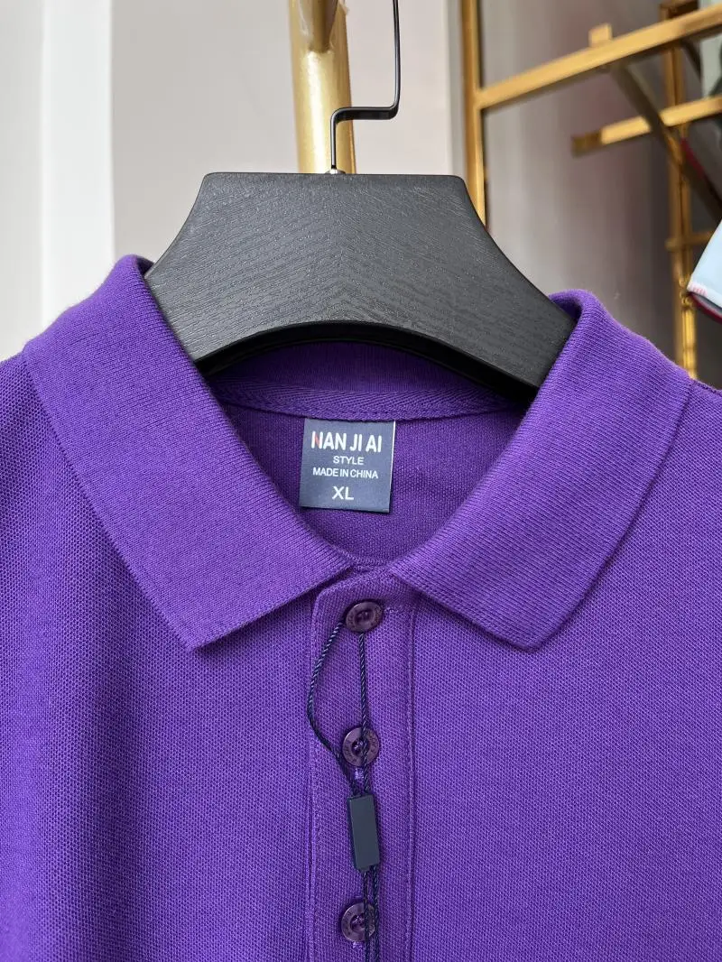Polo de algodón 100% de 230g para hombre y mujer, Top transpirable de manga corta con estampado de logotipo personalizado, bordado, nombre del grupo de la empresa, verano - Imagen 36