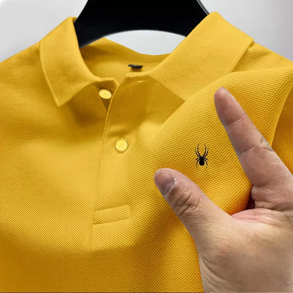 Camisa de hombre modelo 2026 con estampado multicolor, manga corta, cuello casual, versátil para negocios, novedad de verano - Imagen 14