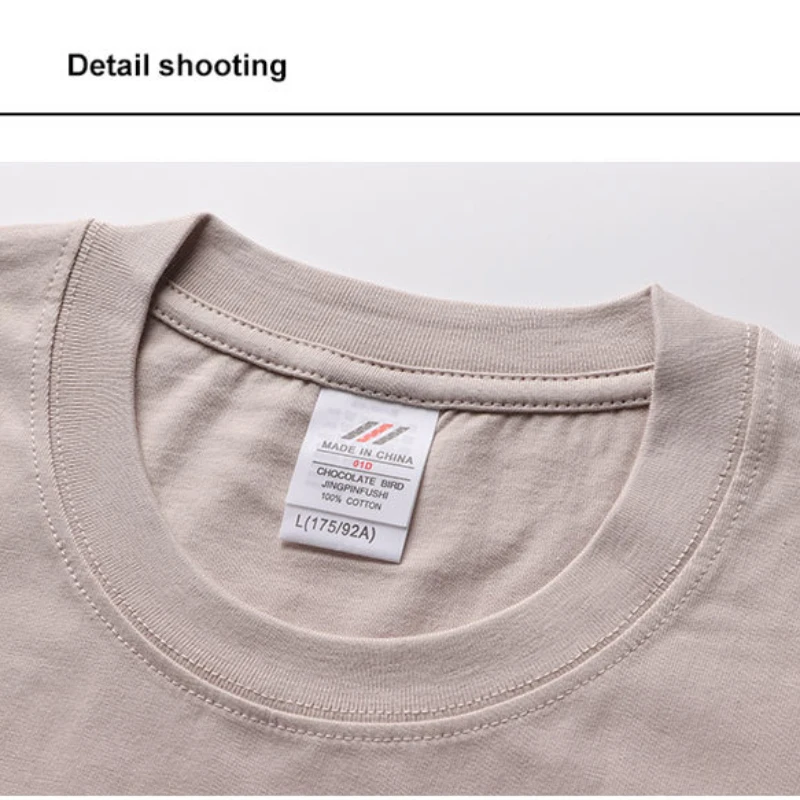 Camisetas Personalizadas para Hombre, 230 GSM, 100% Algodón, Camisetas Sólidas para Mujer, Ropa de Trabajo en Equipo, Impresión Personalizada de Imágenes, Fotos, Texto, Logotipo, Camiseta DIY - Imagen 3