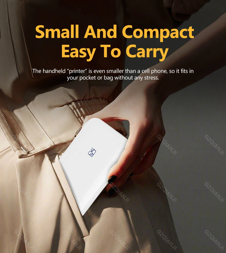 Impresora de bolsillo móvil Mni portátil HPRT MT53, impresora fotográfica inalámbrica BT con tecnología Zink, impresora fotográfica en Color de 2x3 pulgadas - Imagen 20