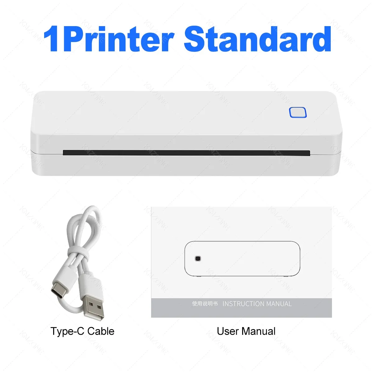 Impresora térmica Bluetooth A4 compatible con tamaños 2 “/3”/4"/A4 Dispositivo de impresión inalámbrico portátil Ideal para viajes Papel térmico A4 - Imagen 10