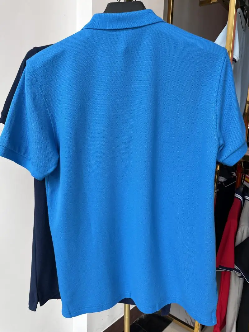 Polo de algodón 100% de 230g para hombre y mujer, Top transpirable de manga corta con estampado de logotipo personalizado, bordado, nombre del grupo de la empresa, verano - Imagen 21
