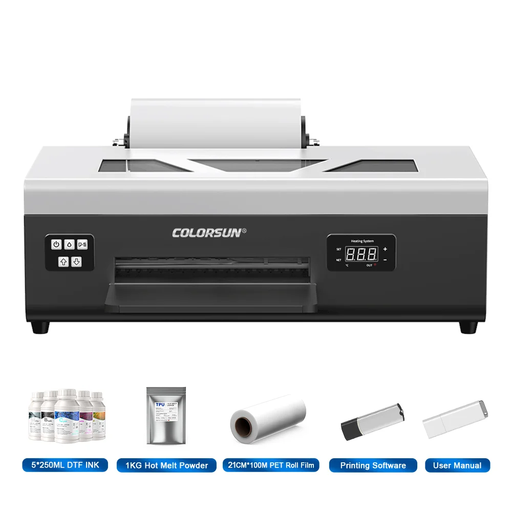 Impresora DTF Colorsun A4 para Epson L800, impresora A4 DTF para camisetas con horno, impresora A4 DTF para camisetas y sudaderas. - Imagen 7