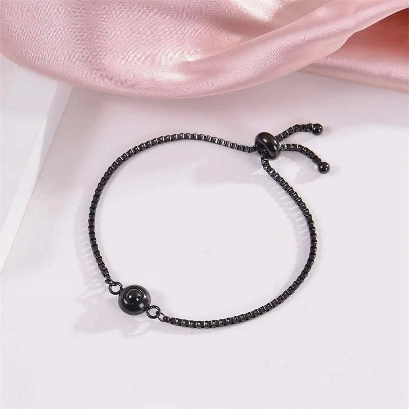 Pulsera con Foto Personalizada, Pulseras con Proyección de Imagen en 100 Idiomas, Te Amo, Pulsera de Acero Inoxidable - Imagen 49
