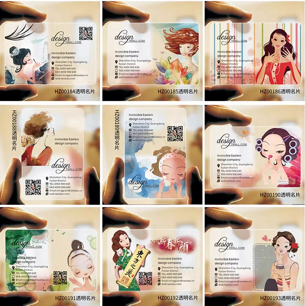 Tarjeta de visita de PVC transparente personalizada, logotipo de visita transparente, nombre, identidad de plástico, esquinas redondas impermeables, personalizado, 200 Uds., 500 Uds. - Imagen 16