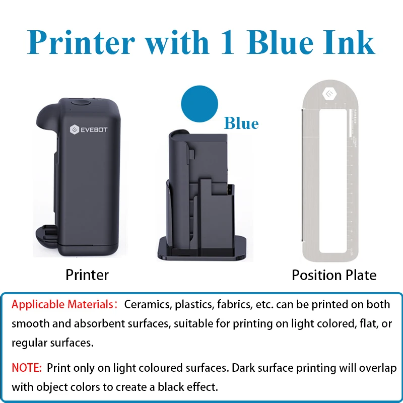 EVEBOT PRINTIND Impresora de inyección de tinta industrial portátil Mini impresora inteligente inalámbrica Bluetooth Tinta de secado rápido (tinta permanente) - Imagen 12