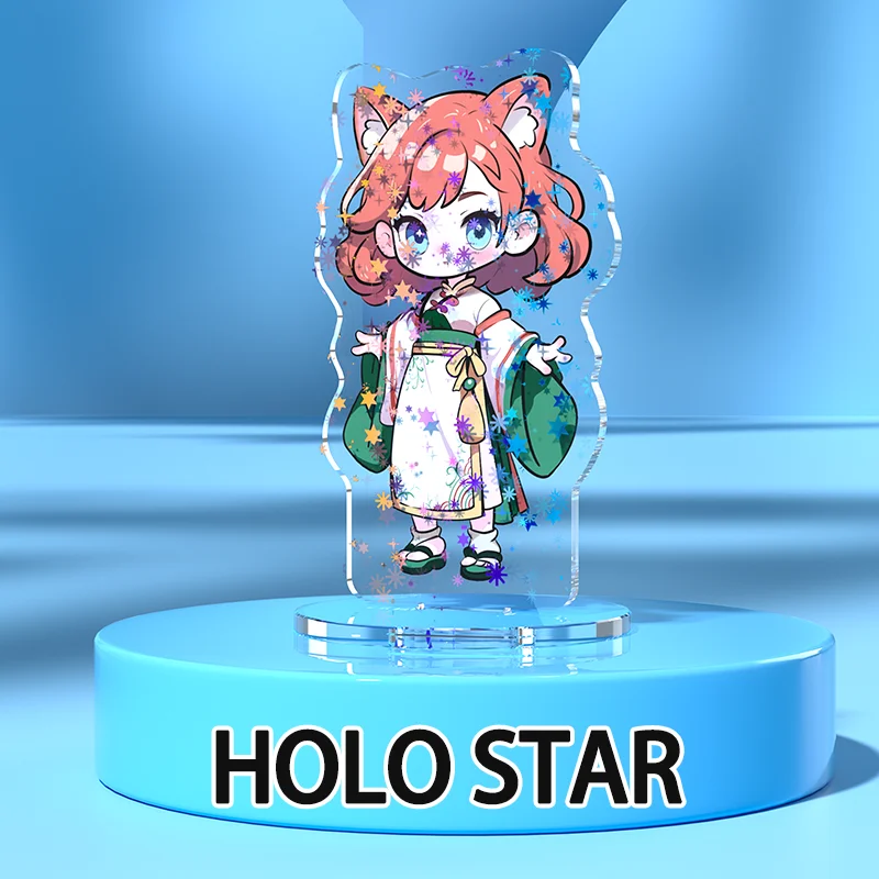 Soporte acrílico transparente personalizado personaje de dibujos animados de Anime personalizado de pie transparente impresión de doble cara foto Standees - Imagen 7