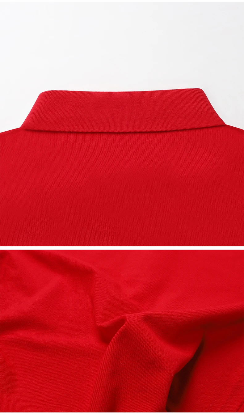 Polo de algodón 100% de 230g para hombre y mujer, Top transpirable de manga corta con estampado de logotipo personalizado, bordado, nombre del grupo de la empresa, verano - Imagen 20