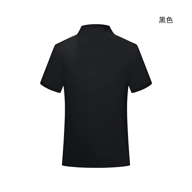Polo de algodón 100% de 230g para hombre y mujer, Top transpirable de manga corta con estampado de logotipo personalizado, bordado, nombre del grupo de la empresa, verano - Imagen 4