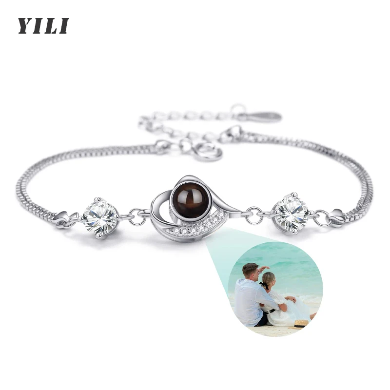 Pulsera con Foto Personalizada, Pulseras con Proyección de Imagen en 100 Idiomas, Te Amo, Pulsera de Acero Inoxidable - Imagen 35