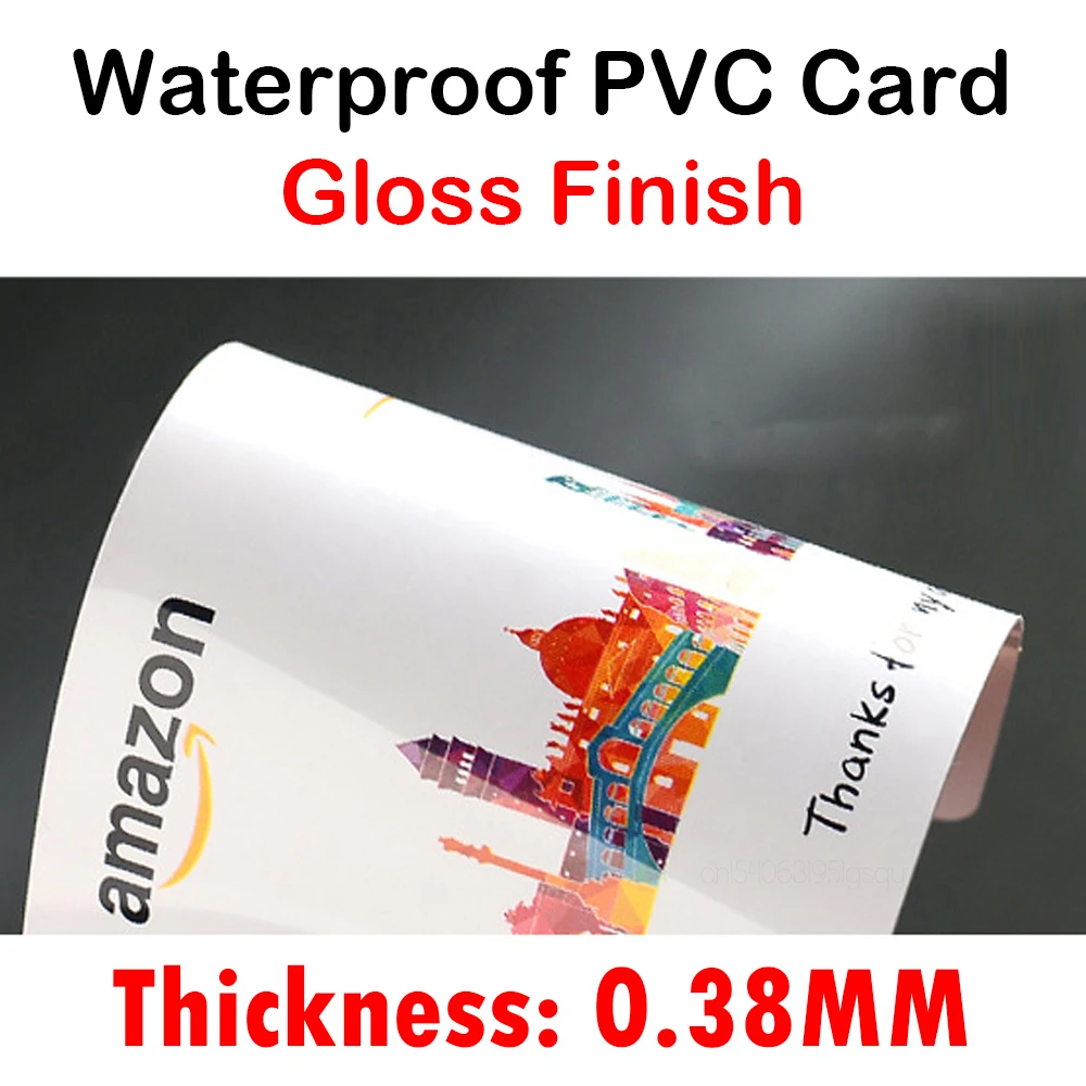 Tarjeta de identificación comercial de PVC personalizada, 100-1000 Uds., diseño propio, logotipo, nombre, plástico, resistente al agua, doble cara, mate brillante, gracias 85,5*54mm - Imagen 6