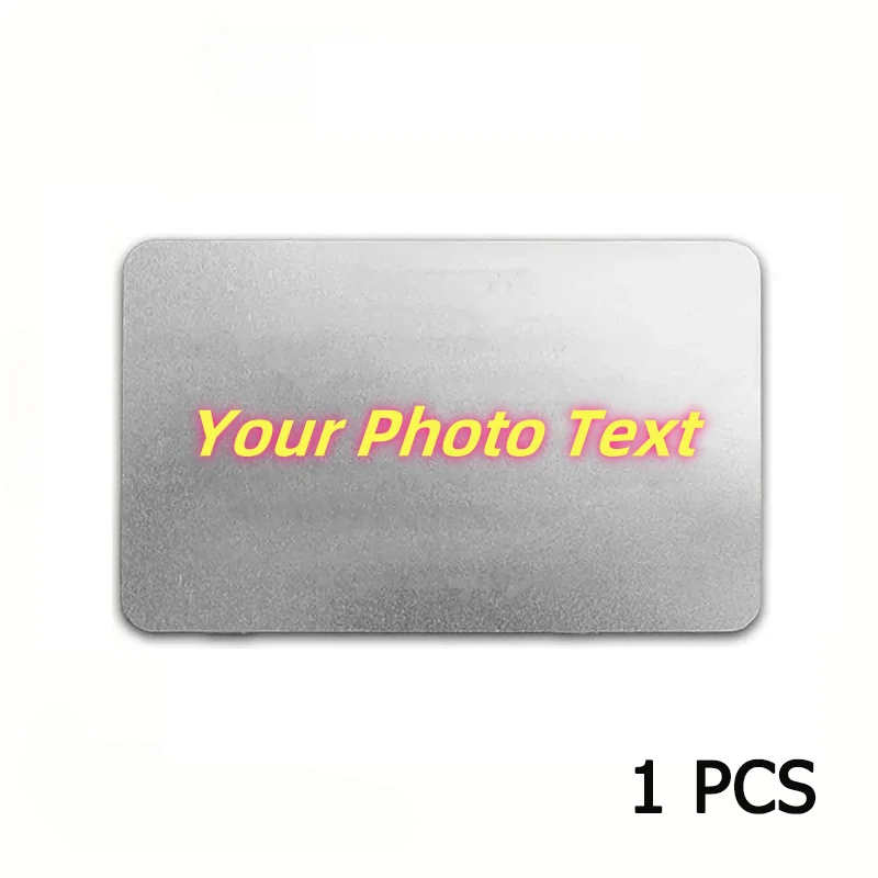 Tarjeta de Metal de Anime con texto de foto personalizado, billetera personalizada, hoja de aluminio, imagen de diseño fino, tarjeta de regalo impermeable para negocios - Imagen 8