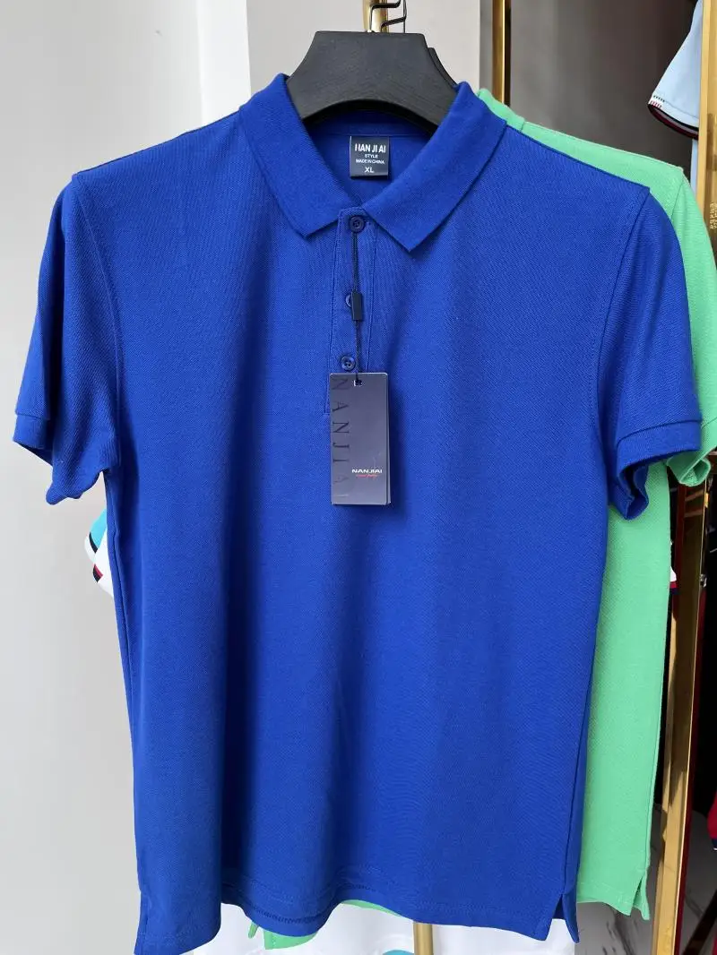 Polo de algodón 100% de 230g para hombre y mujer, Top transpirable de manga corta con estampado de logotipo personalizado, bordado, nombre del grupo de la empresa, verano - Imagen 30