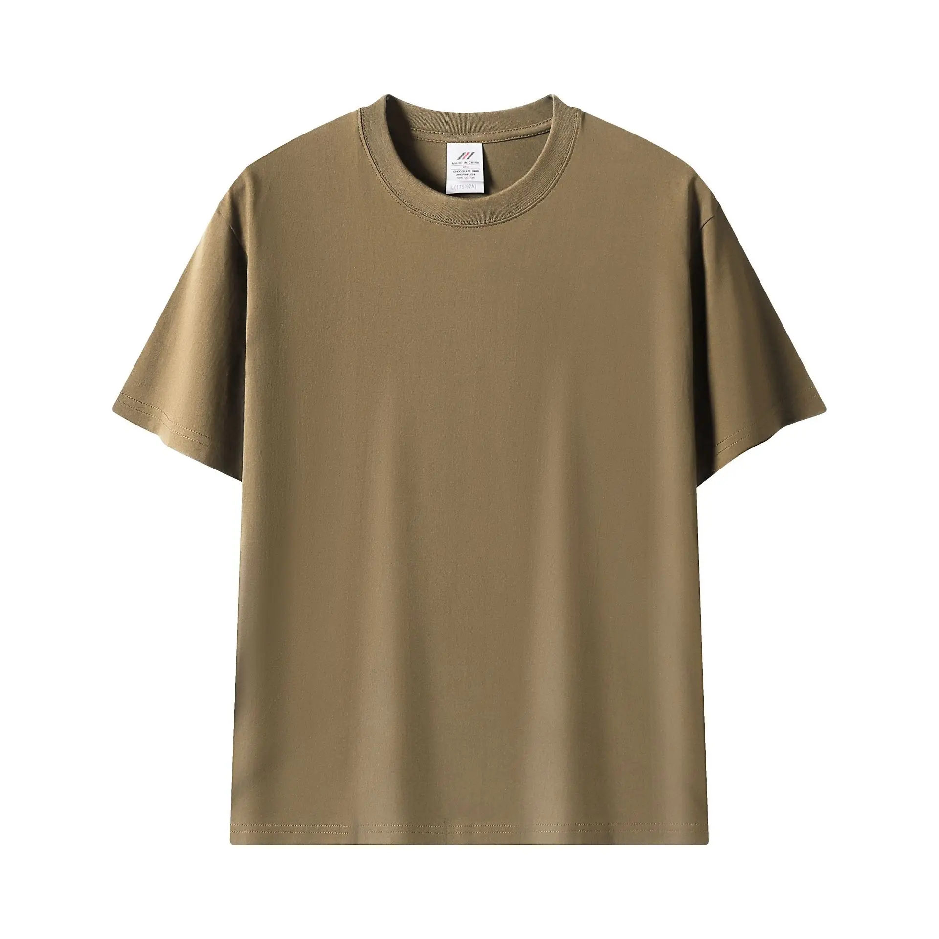 Camisetas Personalizadas para Hombre, 230 GSM, 100% Algodón, Camisetas Sólidas para Mujer, Ropa de Trabajo en Equipo, Impresión Personalizada de Imágenes, Fotos, Texto, Logotipo, Camiseta DIY - Imagen 34