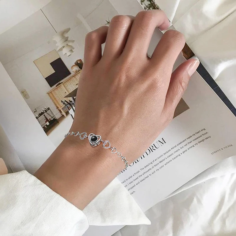 Pulsera con foto en el interior, pulsera personalizada con proyección de fotos, pulsera con foto, pulsera conmemorativa con foto personalizada - Imagen 6
