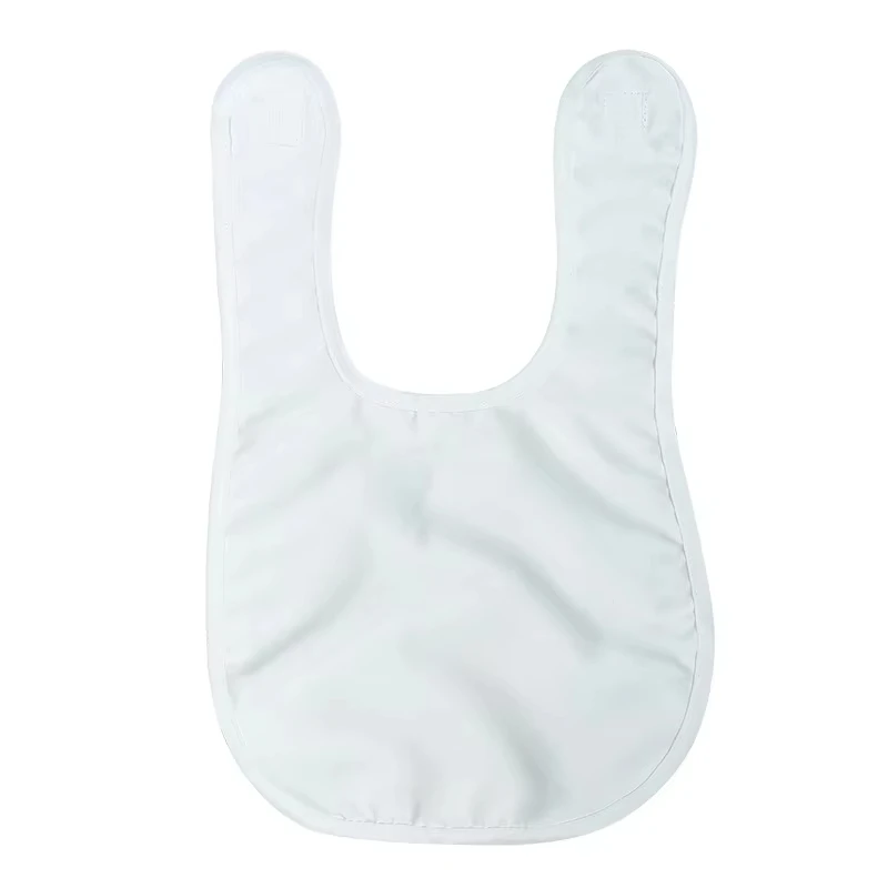 5pcs Sublimation Blanks White Bibs Heat Transfer Washable Reusable Fabric Bibs for Baby Creative DIY - Imagen 7