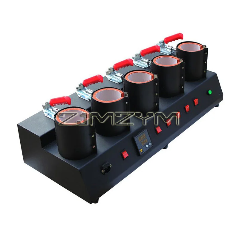 Multifuncional 5 cajas de control 5 en 1 máquina de prensado en caliente para tazas máquina de impresión de tazas digital con cortador y dispensador de cinta - Imagen 3