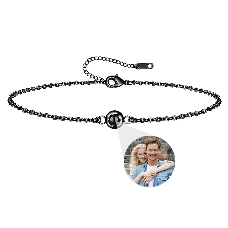 Pulsera con Foto Personalizada, Pulseras con Proyección de Imagen en 100 Idiomas, Te Amo, Pulsera de Acero Inoxidable - Imagen 22