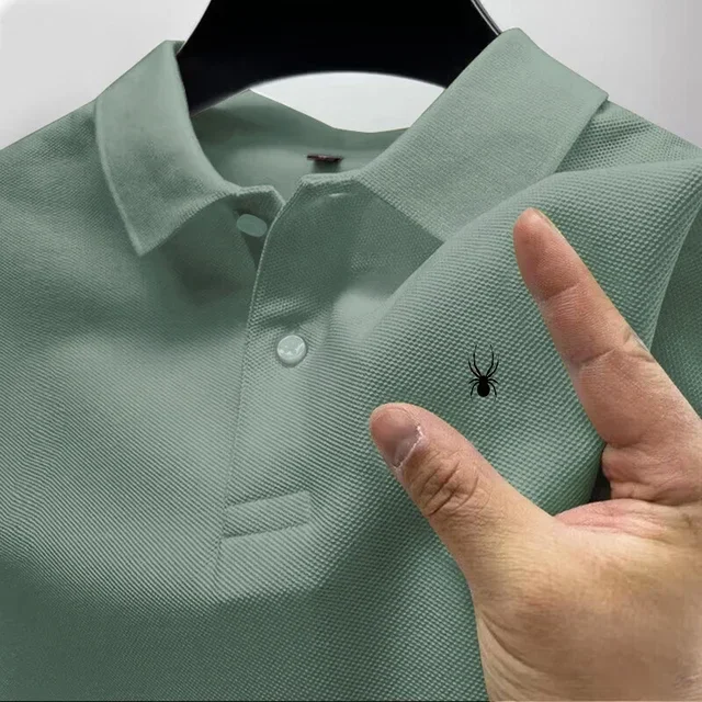 Camisa de hombre modelo 2026 con estampado multicolor, manga corta, cuello casual, versátil para negocios, novedad de verano - Imagen 8