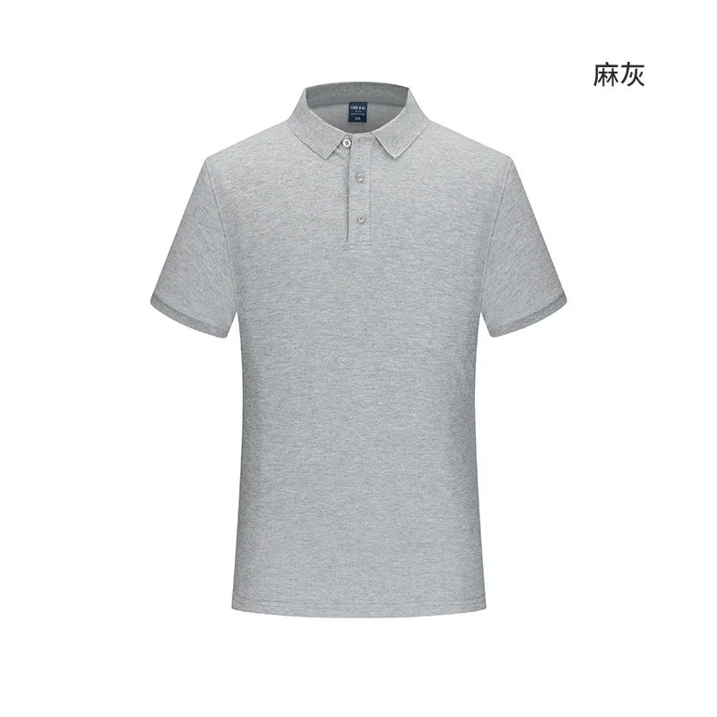 Polo de algodón 100% de 230g para hombre y mujer, Top transpirable de manga corta con estampado de logotipo personalizado, bordado, nombre del grupo de la empresa, verano - Imagen 10