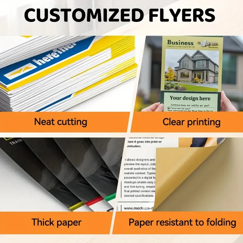 Flyers personalizados A4, A5, tamaño A6, 157 g, póster impreso en papel, publicidad en Color, cartel de Flyer, publicidad de introducción de doble cara - Imagen 5