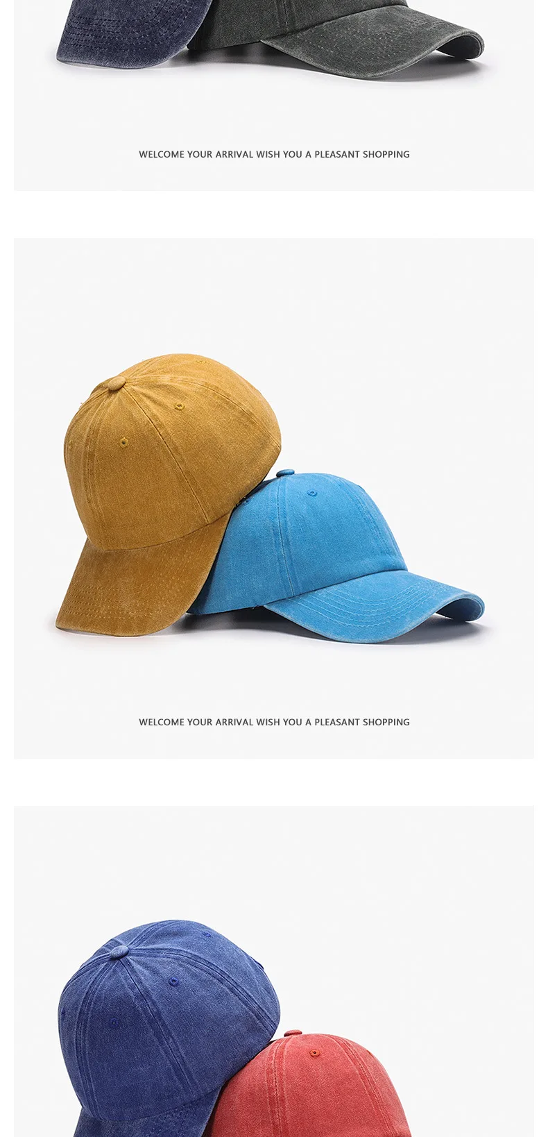Gorra de béisbol retro personalizada SLECKTON – Bordado o impresión con tu logo - Imagen 28