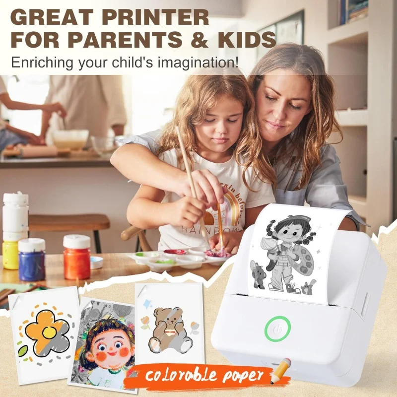 Impresora térmica portátil X6 mini HD, dispositivo de impresión de etiquetas adhesivas, Bluetooth, de bolsillo, con papel para notas de estudiante, sin tinta - Imagen 3