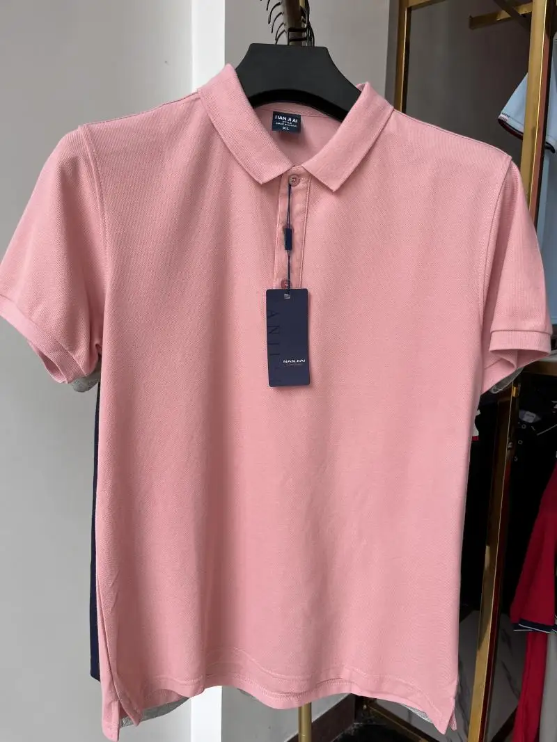 Polo de algodón 100% de 230g para hombre y mujer, Top transpirable de manga corta con estampado de logotipo personalizado, bordado, nombre del grupo de la empresa, verano - Imagen 37
