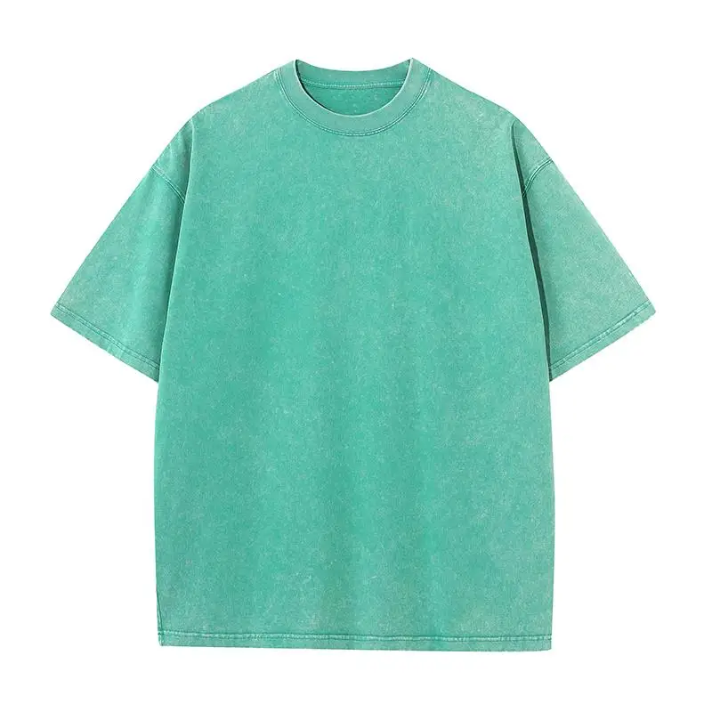 Camiseta 230g de algodón 100% con logotipo bordado personalizado – Corte holgado premium - Imagen 21