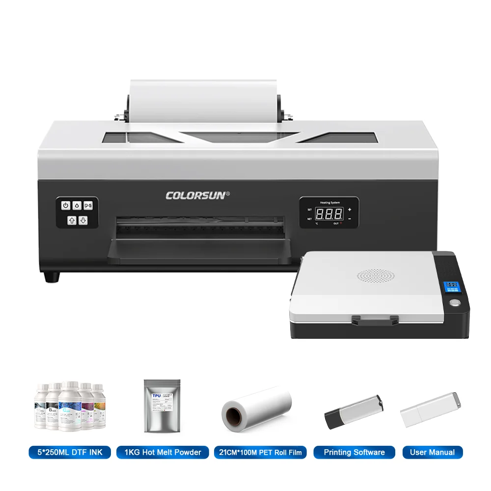 Impresora DTF Colorsun A4 para Epson L800, impresora A4 DTF para camisetas con horno, impresora A4 DTF para camisetas y sudaderas. - Imagen 8