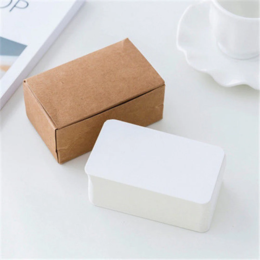 100 Uds. Tarjeta en blanco de 5,3x9cm para tarjetas de visita para mensajes y nombres de libros tarjetas en blanco para tarjetas de visita tarjetas de mensajes 300gsm - Imagen 7