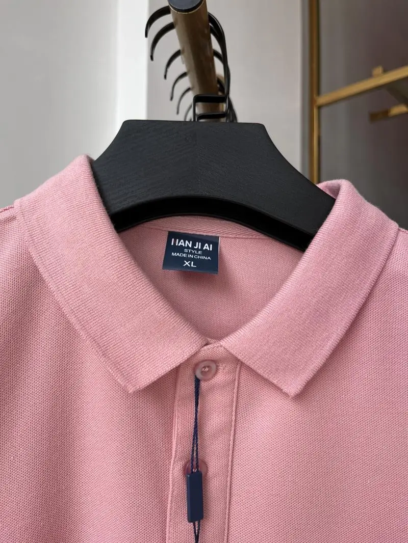 Polo de algodón 100% de 230g para hombre y mujer, Top transpirable de manga corta con estampado de logotipo personalizado, bordado, nombre del grupo de la empresa, verano - Imagen 38