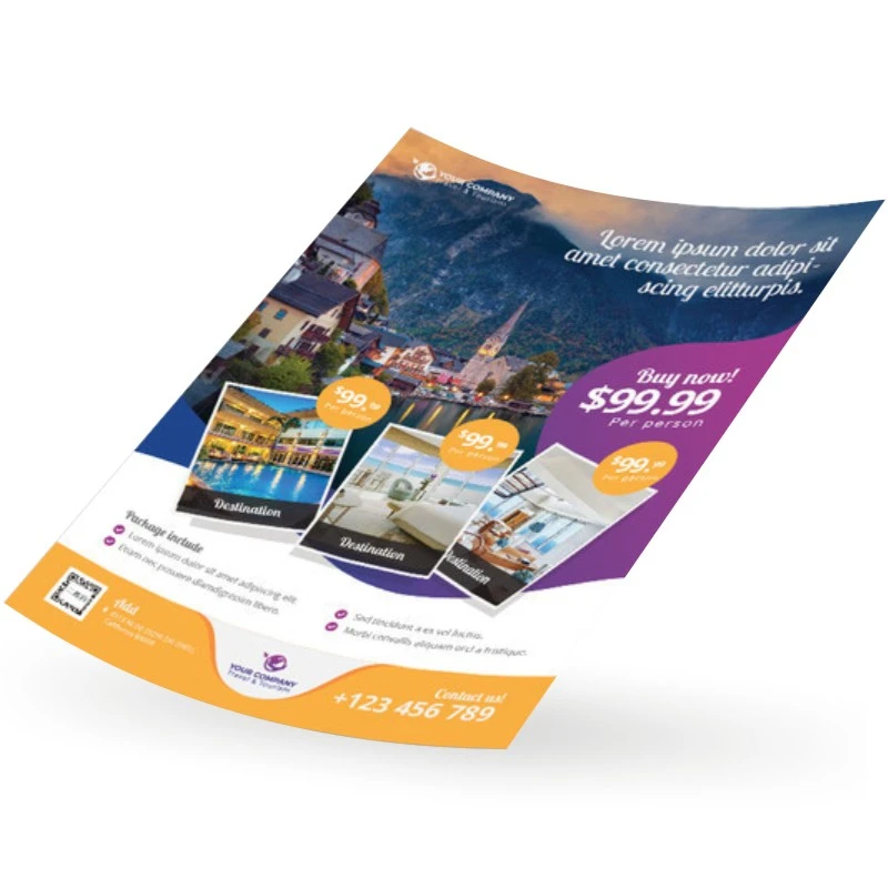 Flyers personalizados Tamaños A6 A5 Impresión gratuita Publicidad comercial Folleto Folleto Promoción impresa personalizada Flyer - Imagen 11